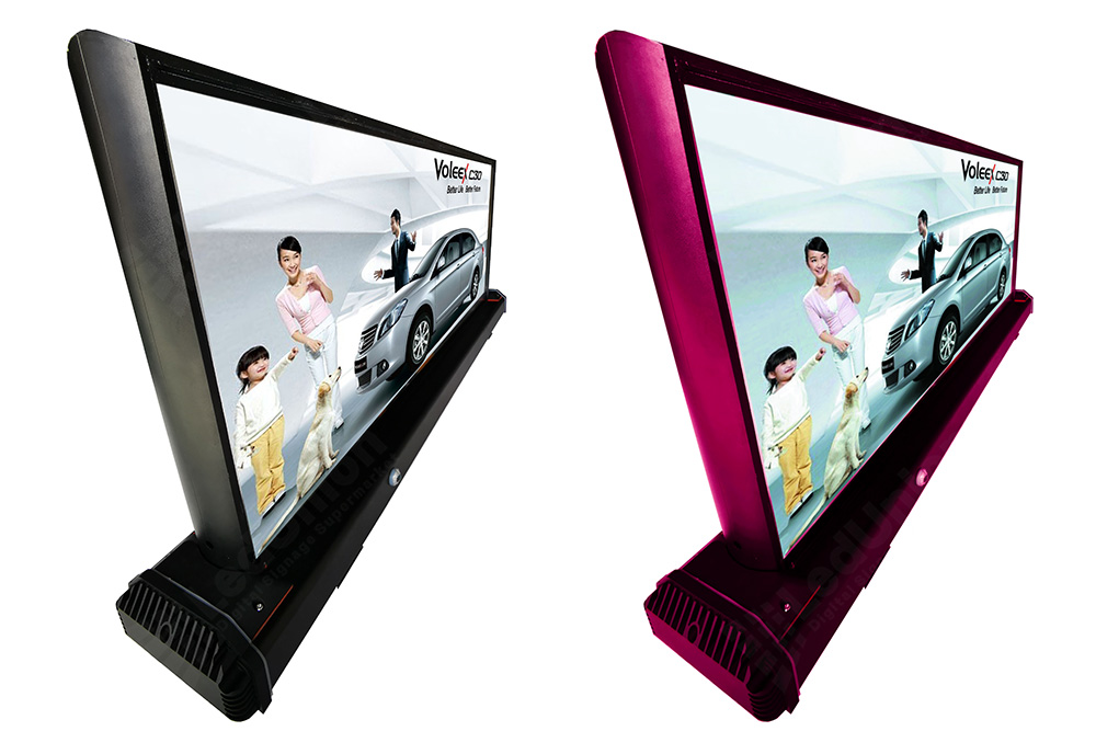 UniTaxitop P2.5, 960x320mm dual sided display, 384x128pix, 5000nit, 3840Hz, IP65, 15kg