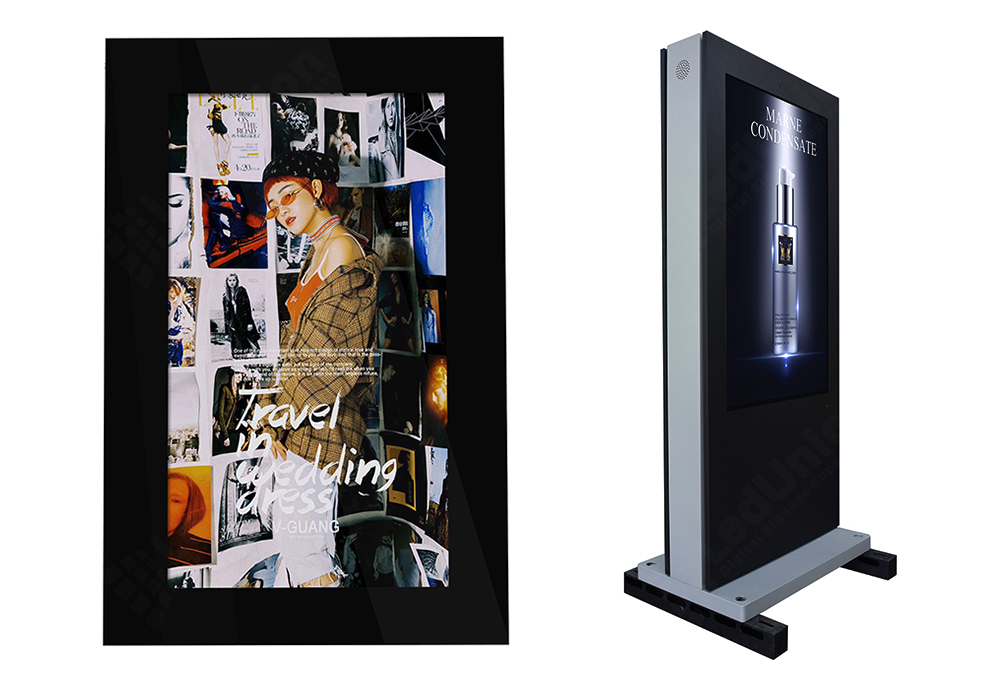 UniKiosk EX55, 55'' Outdoor LCD Display, 680x1209mm display size, 1080P, 3000nit, IP65, 150kg