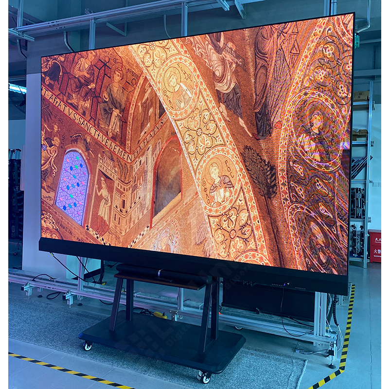 UniTV IN163, Indoor 163'' LED TV, Ultra thin, P1.8, 3600x2025mm size, 1080P, 900nit, 3840Hz, Standing install, 2x2 windows projection (4 PC/smart phone), Bluetooth 4.2, Whiteboard writing, APP control, Live TV show
