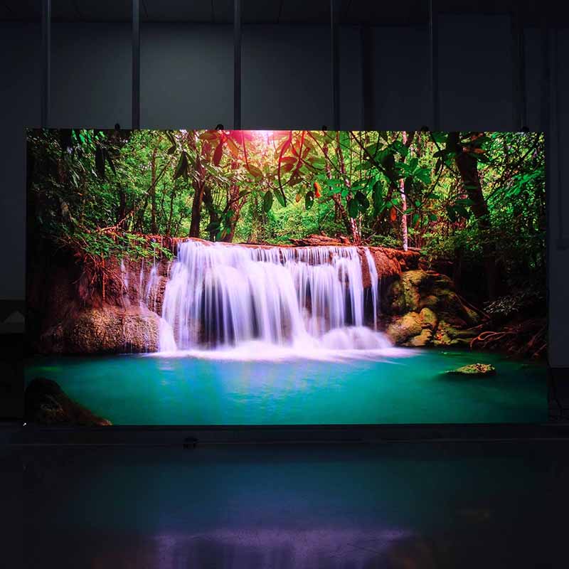 UniWall P0.9, Ultra thin, 600x337.5mm cabinet, 640x360pix, 600nit, 3840Hz, IP65, 6kg, Wall mount/hoisting, 8000:1 contrast best color quality, Cable hidden design, All parts pluggable quick service