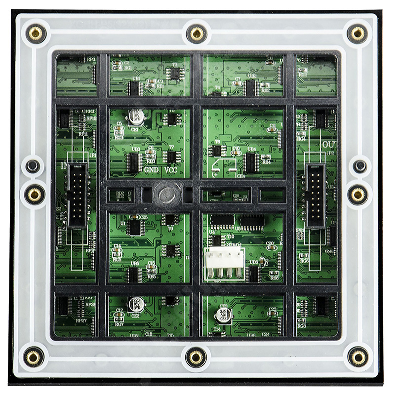 UniModule EX6, P6, 192x192mm module, 32x32pix, 6000nit, 1920Hz, IP62, Rear service screw install, Cut corner for right angled display/arc module available